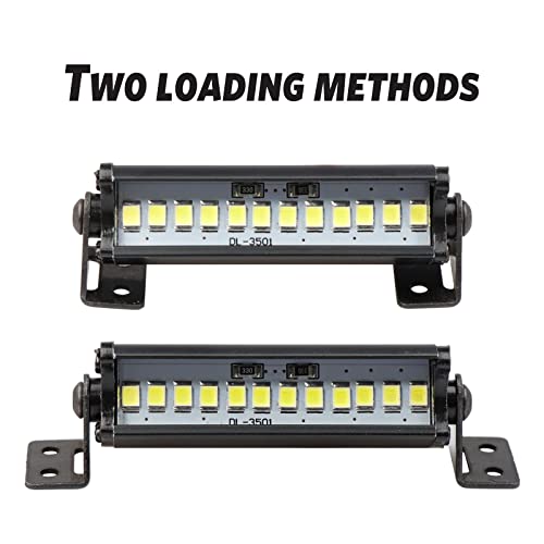 RC Light Bar 53mm LED Light Kit for Traxxas Axial Arrma Redcat 1/10 1/8 1/24 RC Car Truck Accessories