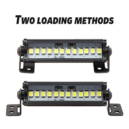 RC Light Bar 53mm LED Light Kit for Traxxas Axial Arrma Redcat 1/10 1/8 1/24 RC Car Truck Accessories