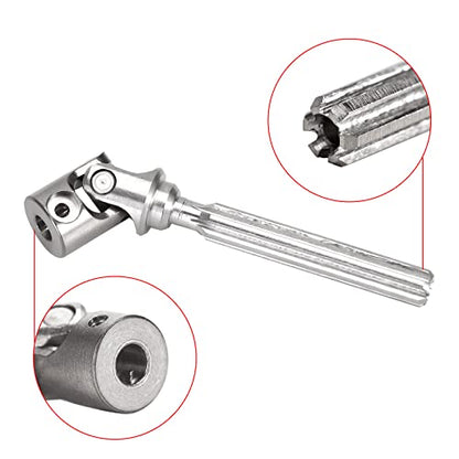 INJORA Steel Drive Shaft for Axial SCX24 C10 JLU Bronco Base Camp 4Runner - color: Silver