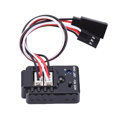 GOWENIC 2 Axle RC Drift Car Gyroscope High Stability Gyro for Remote Control Racing Cars, ABS Compact Module with Vibration Sensor Sensitivity Adjustment