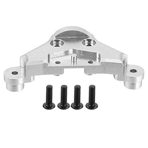 RC Front Upper Plate Aluminum Alloy, RC Front Support Cover for 1/10 XTE Remote Control Car, Metal Chassis Upgrade with Screws for Stable Performance (Silver) - color: Silver