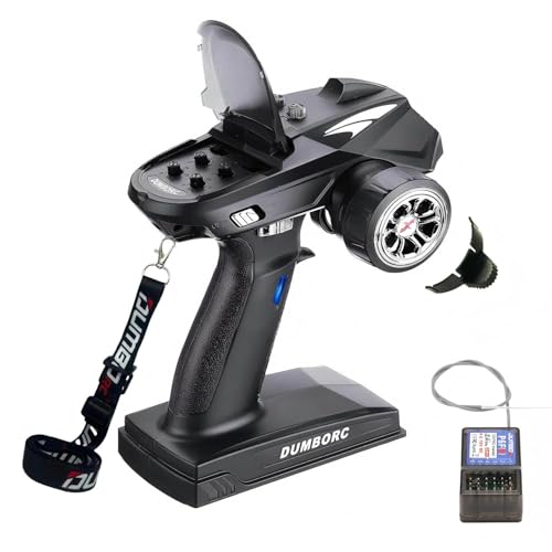 Dumborc X6 Rc Transmitter with P6FG Receiver with Gyro 6 Channel Remote Cotrol for All terrains Cars Boats Tanks