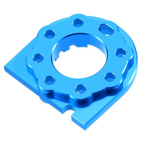 RC Aluminum Alloy Adjustable Motor Mount Plate Heat Sink Compatible with Tamiya TT01 TT01D TT01E 1/10 RC On Road Touring Car Motor Mount Chassis Upgrade Replacement Parts (Blue) - color: Blue
