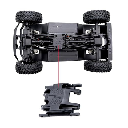 155mm 6.10in Wheelbase Assembled Frame Chassis with 2-Speed Gearbox for Rc Crawler TRX4M Bronco Defender JJRC C8809 c8801 Part