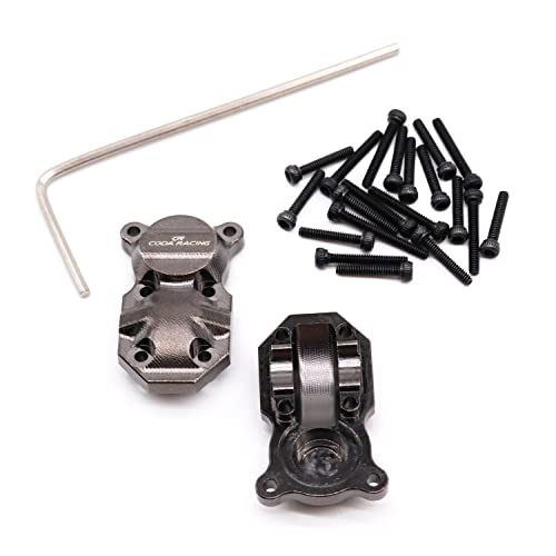 Brass Diff Cover Front&Rear for AXIAL SCX24 Deadbolt C10 Gladiator Brocon Upgrades 1/24 RC Crawler Car