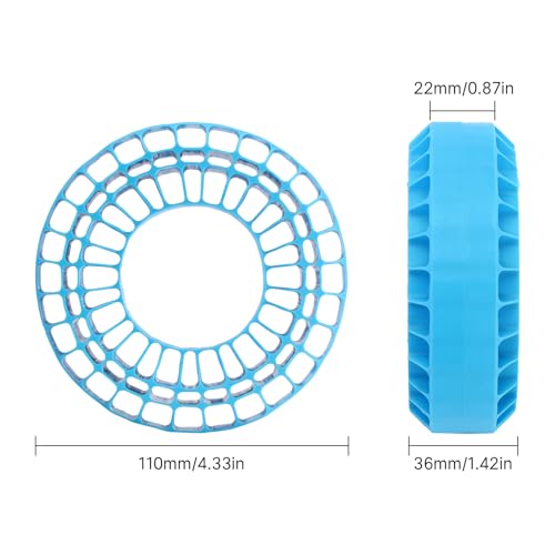 INJORA Silicone Rubber Insert for 118-122mm 4.75" OD 1.9" Tire, Blue - color: Blue
