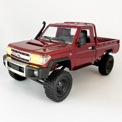 WPLDEWAN MN82 RC Crawler 1/12 Scale Remote Control Truck Off Road RC Rock Crawler 4x4 Toyota Land Cruiser All Terrain Car 280 Motor Proportional Throttle Steering RTR Hobby Toy Adult