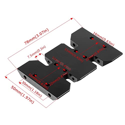 LCG Lower Center of Gravity Metal Translation Skid Plate for 1/10 RC Crawler Axial SCX10 I II III Capra Upgrades Parts,1