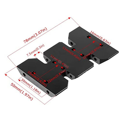 LCG Lower Center of Gravity Metal Translation Skid Plate for 1/10 RC Crawler Axial SCX10 I II III Capra Upgrades Parts,1