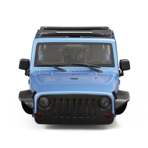 1/10 RC Jeep Wrangler Convertible Hard Shell Kit, for 1/10 RC Crawler TRX4 Axial SCX10 90046 90027 313 Wheelbase Shell Modification Accessories (Blue) - color: Blue