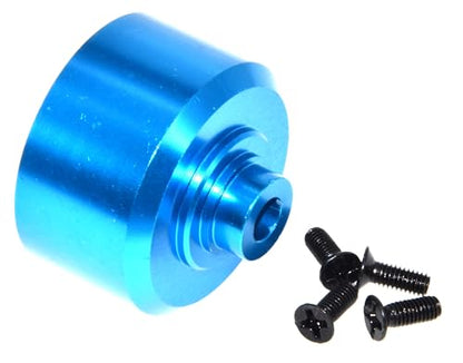 Diff Gear Case Center Differential Shell Diff Housing Cup Compatible with MJX For Hyper Go 10208 1/10 RC Car Upgrade Parts（Blue）