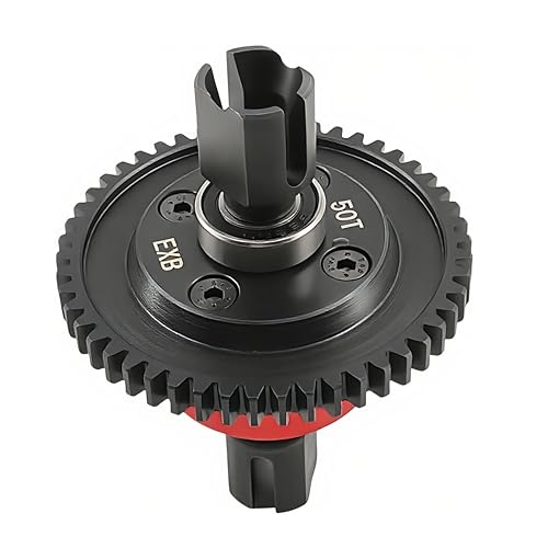 50T Center Differential Set for ARRMA Kraton Mojave Big Rock (Red) | Steel,1/8,1/7,V5,V6,EXB,ARA310991,RC Upgrade Parts,High Strength,Wear Resistant - color: Red
