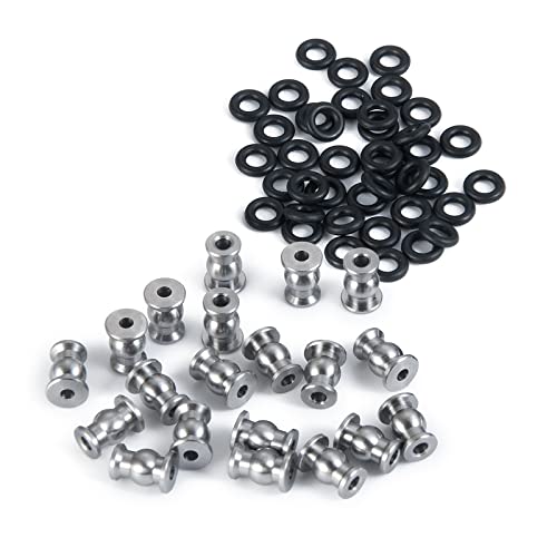 MORLORDY 20Pcs RC Rod Ends Ball Studs Joints Set for 1/24 RC Crawler Car SCX24 Upgrades Accessories
