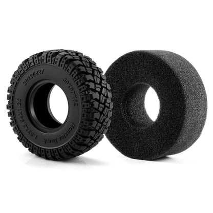 RCLIONS 1.55" Beadlock Tires with Foam Insert for AXIAL AX90069 MST JIMNY UTB18 RC Crawler Trail Truck Car Upgrade Parts