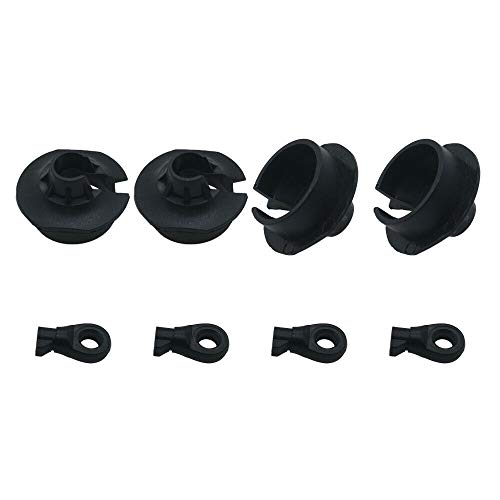 Plastic Heavy Duty Shock Rod End and Spring Cup Set (2 Pair) for Arrma 6S Kraton Outcast Typhon Big Rock Upgrade Parts