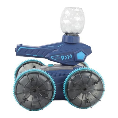 Matybobe RC Gesture Sensor Stunt Car Cool Lights for Water and Land (Blue) - color: Blue