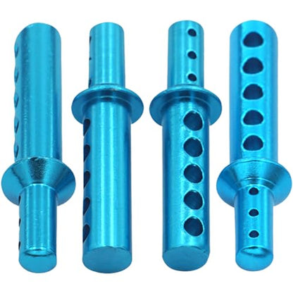 4PCS Vgoohobby 188037 RC Aluminum Body Post Mounts Upgrade Parts Compatible with Redcat Volcano S30 EPX 1/10 RC 4WD Car Off-Road Monster Truck Buggy,Blue