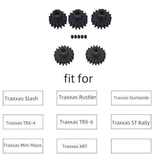 32P 3mm Rc Pinion Gear Set 15T 16T 17T 18T 19T for 1/10 Traxxas Slash Rustler Stampede Ultimate 4X4 VXL TRX-4 TRX-6 ST Rally Mini Maxx XRT Upgrade Parts