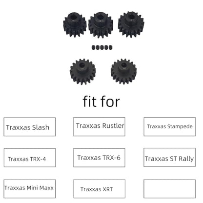 32P 3mm Rc Pinion Gear Set 15T 16T 17T 18T 19T for 1/10 Traxxas Slash Rustler Stampede Ultimate 4X4 VXL TRX-4 TRX-6 ST Rally Mini Maxx XRT Upgrade Parts