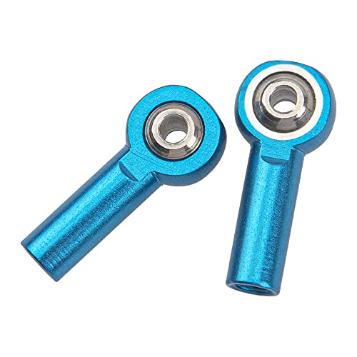 10Pcs ShareGoo M3 Tie Rod End Ball Head Holder Link 3mm Thread Ball Joint Compatible with Redcat HSP Traxxas Axial 1/10 RC Car Truck Boat DIY Robot Airplane,L26mm (Blue)