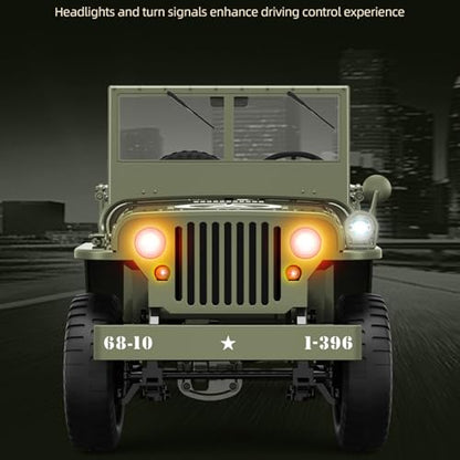 Remote Control Car, 2.4Ghz 4WD Off Road RC Jeep Rock Crawler Vehicle with Linked Lights, 1:10 Scales All Terrain Remote Control Trucks RTR Hobby RC Car for Teen Adults - size: 2 Battery