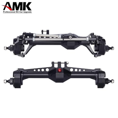 Vanquish F10 Portal Axles with CNC-Machined High-Strength Steel Gears, Aluminum CNC Vanquish F10 Axles for 1/10 RC Crawler Vanquish VS4-10 Axial SCX10 II Upgrades - color: Black
