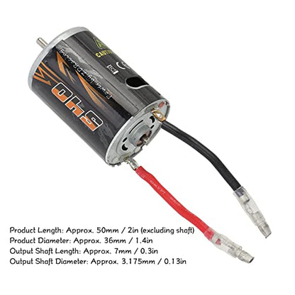 Topyond Electrical Motor Controls, 540 Brushed RC | 540 Brushed RC Motor, High Torsion Electric Brushed Mo tor for ZD Racing 7561 1/10 RC Crawler