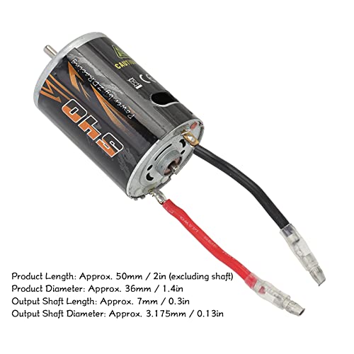 Topyond Electrical Motor Controls, 540 Brushed RC | 540 Brushed RC Motor, High Torsion Electric Brushed Mo tor for ZD Racing 7561 1/10 RC Crawler