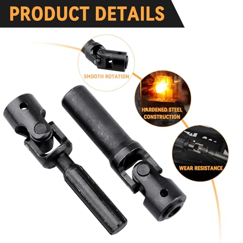 Splined Steel Universal Drive Shaft Driveshafts CVD Axle Shaft 1/10 Scale RC Crawler Car Upgrades Replacement for Traxxas Axial Tamiya RC4WD Redcat Racing (75-102mm Length) - size: 75-102mm Length