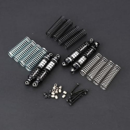 CR18P Shocks 59MM Aluminium Oil-Filled Shock Absorber With Spring | Long Travel Shocks For HobbyPlus CR18P EVO PRO Furitek Upgrade Parts 1/18 RC Crawler