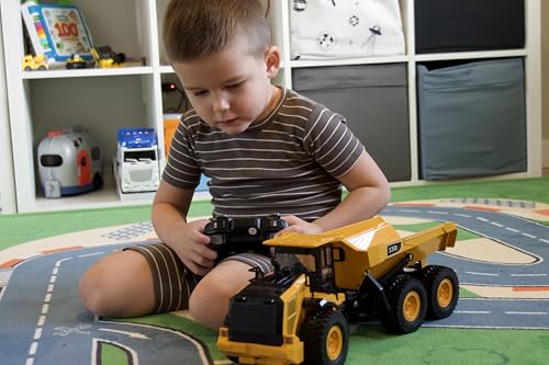 Mighty 9-Channel RC Dump Truck Toy | 1:18 Scale All-Terrain 6-Wheel Construction Vehicle with Lights & Sounds, 6 Wheels & 100-Min Battery, Remote Control Truck for Kids & Adults, Great STEM Gift 2026 - style: Mighty Dump Truck[2026 Version]