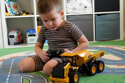 Mighty 9-Channel RC Dump Truck Toy | 1:18 Scale All-Terrain 6-Wheel Construction Vehicle with Lights & Sounds, 6 Wheels & 100-Min Battery, Remote Control Truck for Kids & Adults, Great STEM Gift 2026 - style: Mighty Dump Truck[2026 Version]