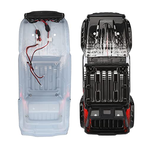 VBESTLIFE 1 16 Scale RC Car Body Shell for SCY 16103PRO Customizable PVC Body Cover with Vibrant Graphics Replacement Shell for RC Car Upgrades - color: Red