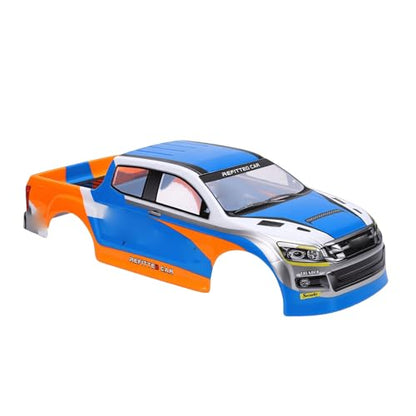 ciciglow 1/10 Scale RC Car Body Shell Painted Precut Universal 26cm Wheelbase for Pickup Truck – Durable PVC Modification Body for RC Car Model (Blue) - color: Blue