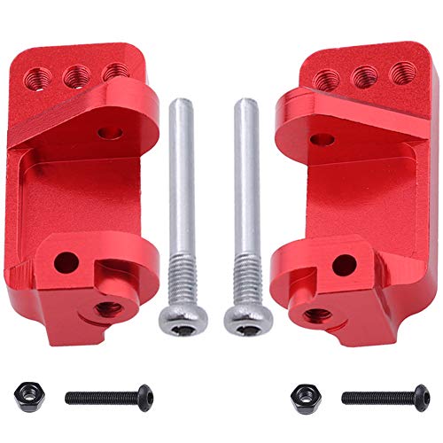 Hobbypark Aluminum Alloy Caster Blocks for RC 1/10 Traxxas 2WD Slash, Stampede, Rustler, Nitro Slash, Replacement of Part 3632 (Red) - color: Red