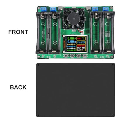 2pcs Type-C 18650 Lithium Battery 4 Channel Capacity Tester Module MAh MWh Digital Battery Power Detector Module 18650 Tester Type-C