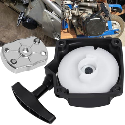 Podoy Recoil Pull Starter with Claw Pawl Cog for 33cc-50cc Small Engines | Compatible with 33cc 43cc 47cc 49cc 50cc Pocket Bike Dirt Bike Scooter Chopper ATV Quad Mini Bikes
