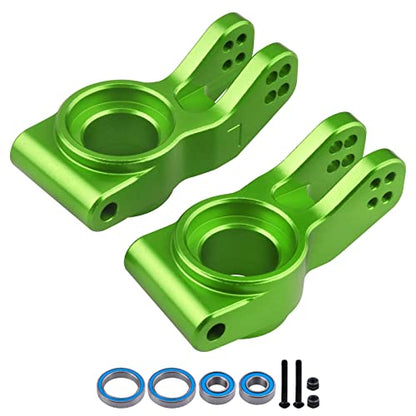 Aluminum Rear Hubs Stub Axle Carriers Knuckles for 1/8 ARRMA Typhon Talion 6S, 1/7 Infraction Limitless Mojave 6S BLX Upgrades, Replaces AR330193 (Green)