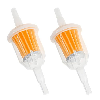 2 PCS Gas Inline Fuel Filters, 1/4 Inch × 5/16 Inch Inline Fuel Filter Replacement with Magnet, Small Gasoline Filters Replaces AM116304 120-436 25 050 22-s Gy20709 21541500