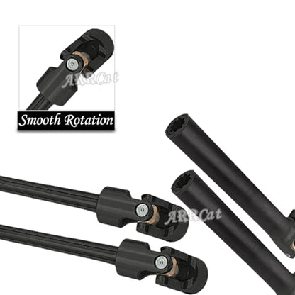 RC Crawler Drive Shaft 94-125MM Upgrades for 1/10 SCX10 2 Red cat D90 Gen7/Pro Rc 4WD GEN8 SCX10-II,Steel #45 Universal Driveshaft,Metal Axles Part Hop-Ups,Black (94-125MM,2PCS) - size: 94-125MM (More Power)