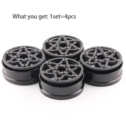 1.9"Aluminum Beadlock Wheel Rims 4PCS Carbon Fiber for 1/10 RC Crawler TRX4 Axial Capra SCX10 VS4-10 Gen8 Upgraded Carbon Fiber 1.9 Beadlock Wheel Rims - style: TXW-LG-E