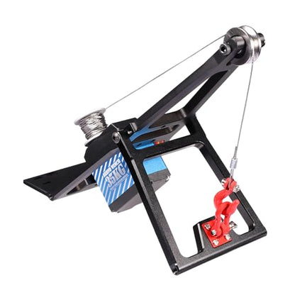 1/10 RC Crawler Tow Truck Build Kit Upgrades, Double Stent Rescue Tow Truck Crane Arm Wrecker Kit with Servo for 1/10 RC Crawler and Trailer SCX10 TRX4 Capra LCG Chassis DIY Build Parts