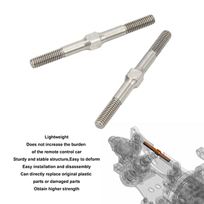 2Pcs RC Steel Turnbuckle M4 48mm RC Turnbuckle Link for ARRMA Granite for Big Rock for Typhoon for Senton 3S Brushless Brushed Series 1/10 RC Cars