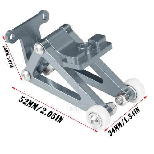 Aluminum Wheelie Bar Upgrades Part for 1/10 Slash 4X4,RCMYou Alloy Wheelie Bar Hops Up Upgrades Part,Titanium - color: Titanium - Upgrades Part