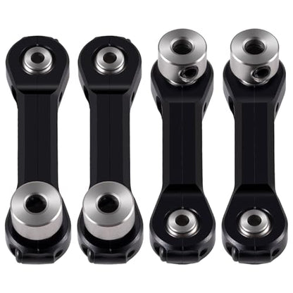 4Pcs Aluminum Anti-Roll Sway Bar Suspension Arm Linkage，Black | Upgrade Parts, For 1/5 Losi DBXL 2.0 RC Car - color: Black