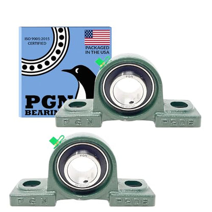 PGN UCP206-20 (2 Pack) Pillow Block Bearing - 1 1/4" Bore Self-Aligning - size: 2, style: UCP206-20