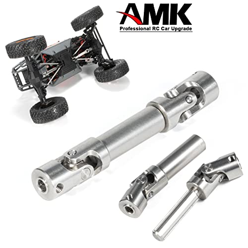 2pcs Universal Joint Driveshaft for 1/18 RC Rock Crawler Axial UTB18 Capra Unlimited Trail Buggy RC Steel Heavy Duty Drive Shaft