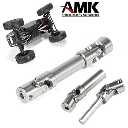 2pcs Universal Joint Driveshaft for 1/18 RC Rock Crawler Axial UTB18 Capra Unlimited Trail Buggy RC Steel Heavy Duty Drive Shaft