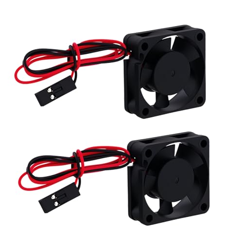 2Pcs Plastic 30mm 3010 RC Car Brushless Motor Heatsink ESC Cooling Fan DC 5V for HSP HPI Wltoys Himoto Tamiya Redcat 1/8 1/10 1/12 Scale 540 550 Motor Upgrades Part