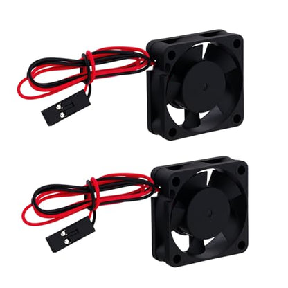 2Pcs Plastic 30mm 3010 RC Car Brushless Motor Heatsink ESC Cooling Fan DC 5V for HSP HPI Wltoys Himoto Tamiya Redcat 1/8 1/10 1/12 Scale 540 550 Motor Upgrades Part